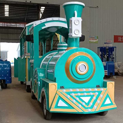 Аттракцион локомотив с вагонами «Прогулка» фото