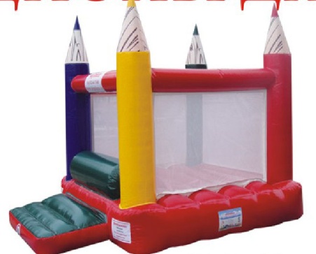 Надувной батут - Цветные карандаши фото