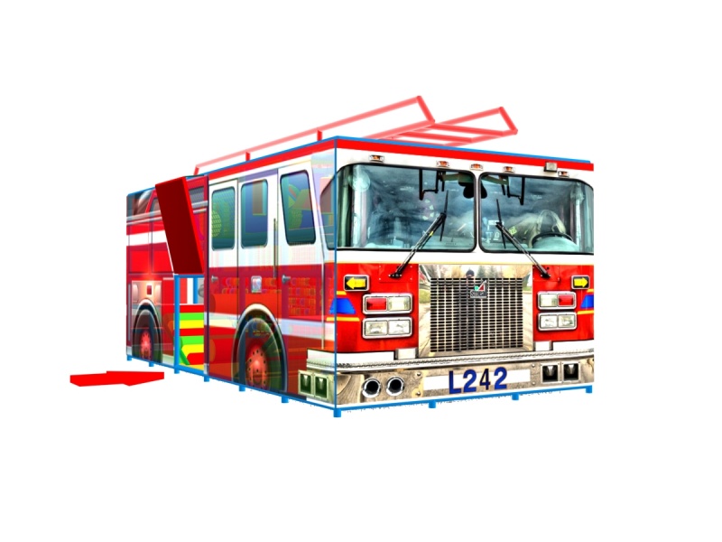 Игровой лабиринт "Пожарная машина" фото