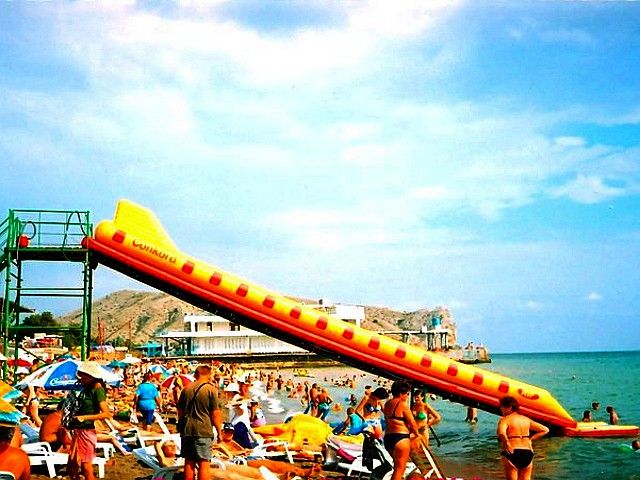 Надувная горка для пляжа "Конкорд" фото