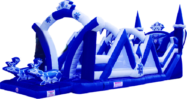 «Снежная королева», батут с горкой и игровой площадкой фото