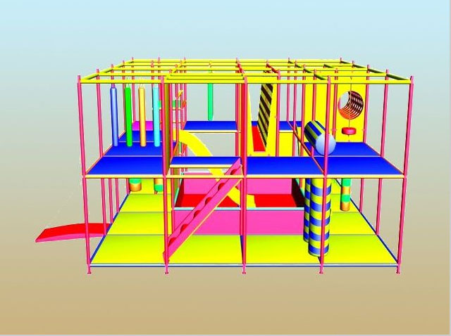 Детская игровая комната лабиринт "Карапуз" - модель "Г" + 5000 шт. шариков фото