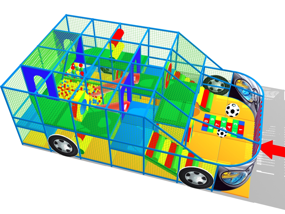 Детский игровой лабиринт "Машинка" фото