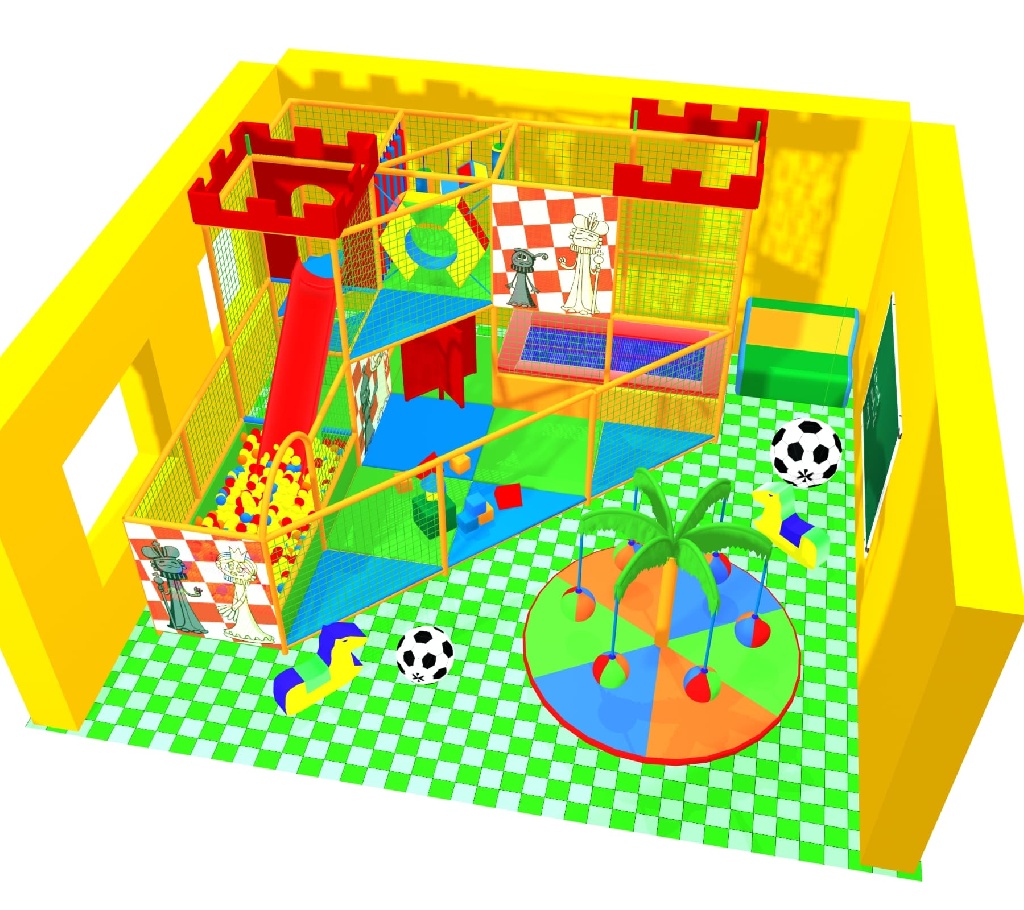 Детская игровая комната "Шахматный замок" фото