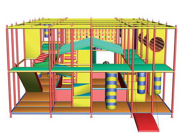 Детская игровая комната лабиринт "Карапуз" - модель "Е" + 9000 шт. шариков фото