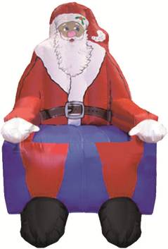Новогодняя надувная фигура "Трон Санта Клаус" фото