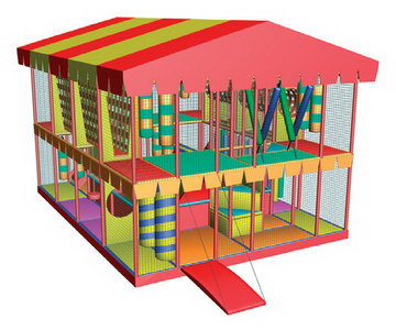 Детская игровая комната лабиринт "Карапуз" - модель "В" + 5000 шт. шариков фото